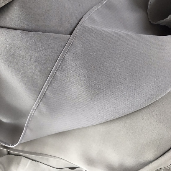 NWT Banana Republic Grey Silk Blouse  Sz. XS - Picture 5 of 10